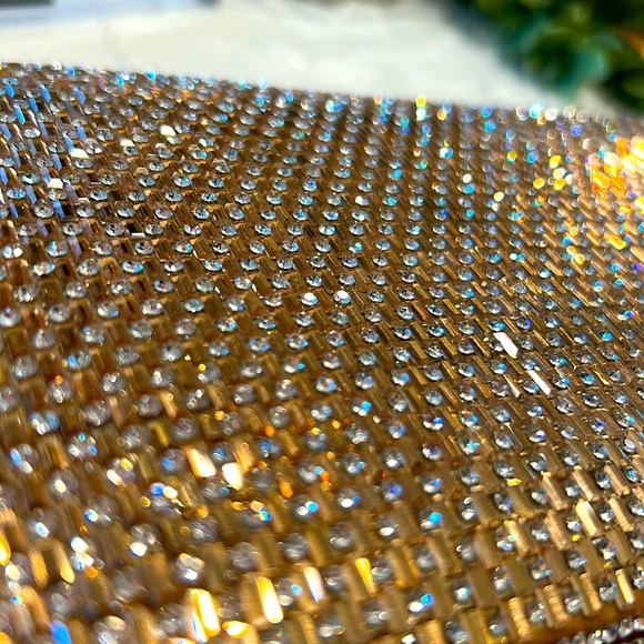 Formal Metallic Gold Box Clutch - Picture 9 of 12